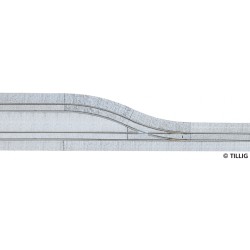 Tillig AKTION 87616 - Straßenbahn Gleis ALR Ausweiche einspurig rechts - Pflastersteinstruktur