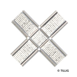 Tillig AKTION 87723 - Straßenbahn KS Kreuzung symetrisch - Pflastersteinstruktur